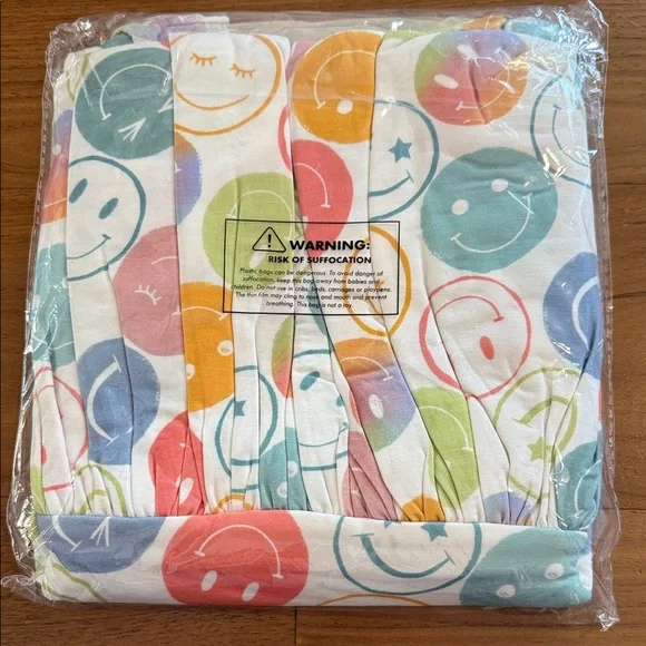 Little Sleepies Multicolor Emojis Smiley Face Flutter Dress NIB size 10 - Picture 4 of 6